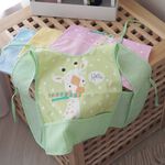 [Kaimei Cotton Industry] Random and excellent, sleeveless children's waterproof bib, reversible, suitable for saliva towels/strips, giraffe style, , large