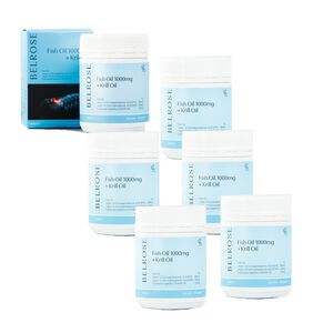【澳洲奧倍美 Belrose】南極磷蝦油+魚油膠囊(6入組 60顆/瓶)