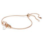 SWAROVSKI 施華洛世奇 Constella 優雅珍珠水晶手鍊-玫瑰金(5728588), , large