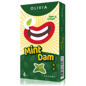 【OLIVIA奧莉維亞】天然乳膠口交膜片-薄荷6片