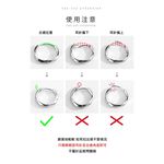 S925純銀英文塗鴨莫比烏斯耳扣款耳環  附馬卡收納盒, , large