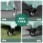 【A&R】吾家有貓多功能四輪折疊購物車 45L 靜謐藍 (萬向輪 摺疊 手拉車 收納車 拉桿 買菜 露營), , large