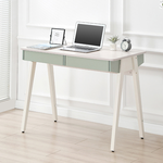 【AOTTO】北歐風莫蘭迪雙抽辦公桌-100cm((FT-504GN), , large