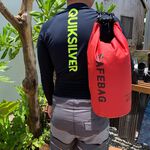 多功能防水袋 10L-黑色 漂浮背包 防水 朔溪 潛水 浮潛 衝浪 獨木舟, , large