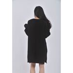(XL) mobo毛衣螺紋黑色洋裝二手衣, , large