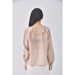 (S) miss studio質感棕色長袖上衣二手衣, , large