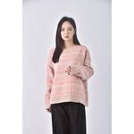 (XL) elfin滿版粉色長袖上衣二手衣, , large