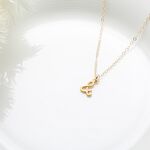 【Angel & Me】Love together & and s925 sterling silver 24k gold plated necklace, , large