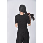 (S) beauty and youth圓領黑色短袖上衣二手衣, , large