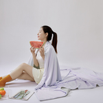 【眠棉屋】雪花冰被Q-MAX0.41雙面涼感冰被, 紫灰, large