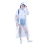 EVA高個子的透明雨衣-背包款 (附贈防水收納袋) 親子踏青 戶外郊遊 休閒逛街 抗寒 抗老化 無毒 環保EVA 透光白, , large