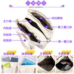 mini spring-日式手提斜背帆布包 三層手提斜背帆布包-多色, , large