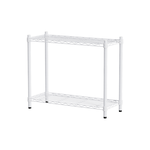 【Y HOUSE】76x30x60cm Lightweight Two-layer Iron Rack Iron Rack Shelf-Painted White, , large