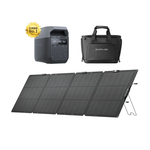 【固士特】EcoFlow DELTA 3 儲能電源＋專用收納包＋220W 單面便攜太陽能板, , large