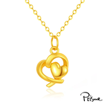 【Prisme Gold】母親節限定 幸福守護黃金項鍊 (金重0.10錢&plusmn;0.03) 贈愛心禮盒, , large
