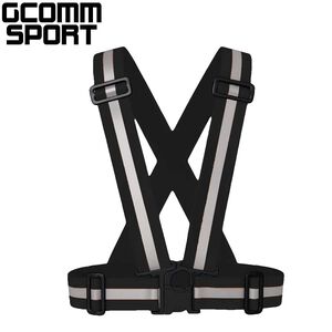 GCOMM SPORT 多用途運動高反光安全背心 反光黑