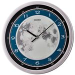SEIKO 精工 全夜光面盤 靜音滑動秒針時鐘 掛鐘 QXA831S, , large