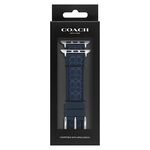 COACH Apple Watch 錶帶 38/40/41mm 適用 矽膠錶帶- 深藍色(不含手錶), , large