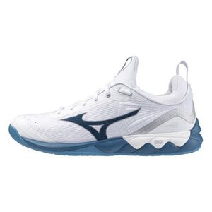 Mizuno Wave Luminous 2 男 排球鞋 運動 比賽 襪套式 止滑 白 藍 [V1GA212086]
