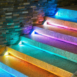 Solar-Powered Step Light – Multicolor Light (2 Pcs/Set), , large