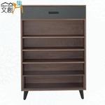 【文創集】包曼2.7尺二門二抽鞋櫃(客約商品)灰橡木紋色系, , large