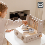 官方直營【Label Label】木質迷你廚房台-奶茶色, , large