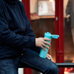 【日本孔雀Peacock】316不鏽鋼 輕量隨行 彈蓋直飲 保冷保溫杯400ML(直飲口設計)-緋酒紅, , large