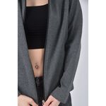 (M) uniqlo連帽灰色外套二手衣, , large