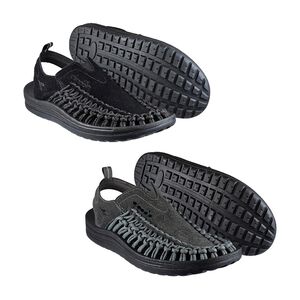 DIADORA迪亞多那 魷魚兩棲編織涼鞋 男鞋 時尚 簡約 素色 水陸兩用 反光 吸震 輕量 耐磨 耐用 止滑 黑 灰