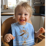 [凱美棉業] 8入組 隨機出色 MIT台灣製 親膚棉柔 純棉吸水兒童圍兜 素色條紋款, , large