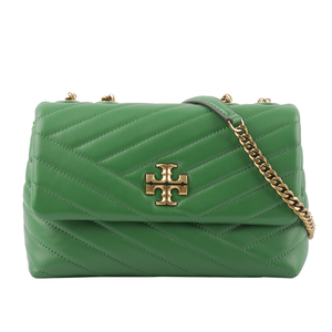 Tory Burch Kira 縫線設計小款肩背/斜背二用包/羅勒綠