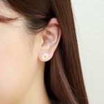【Angel & Me】Daisy s925 sterling silver earrings birthday gift, , large