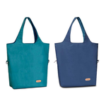 Eco-friendly Dual-Color Reversible tote bag (Cerulean), , large