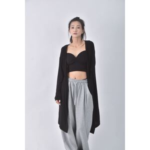 (F) 【安于晴Charlene私服】roco roco質感黑色罩衫二手衣