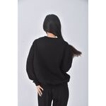 (XL) spoon pudding candy質感黑色長袖上衣二手衣, , large