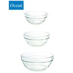 Ocean 3種尺寸 玻璃碗 可重疊 4吋 5吋 6吋 金益合玻璃器皿, , large