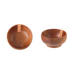 WOODEN RICE BOWL, , large
