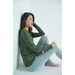 YOGA FLOW Ula Tshirt - 長袖圓領罩衫 - 迷彩綠 Moss Green, , large