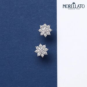 【MORELLATO】TESORI 925純銀典藏微花輕語耳環 SAIW187