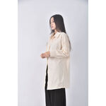 (XL) 排扣杏色長袖上衣二手衣, , large