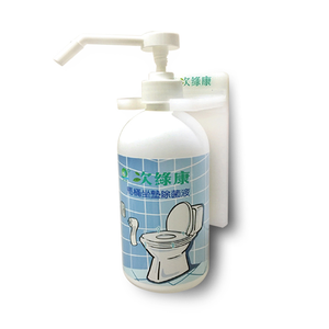 [次綠康]馬桶坐墊除菌液500mlx1+L架組合