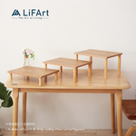 【LiFArt】MIT日系木質增高架/電話架/寵物碗架(40x30x22.5cm)-黃金橡木色, , large