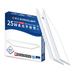 DanceLight 2-pack Energy-saving/environmentally friendly certified LED soft light flat panel light 2ft x 2ft 25W light steel frame panel light white light 5700K (D-PD25D57-EGR1), 5700K, large