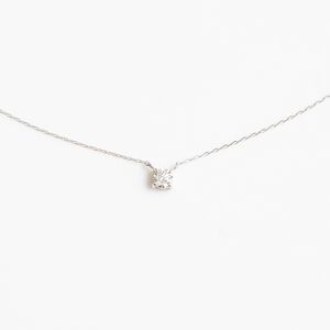 【真鑽項鍊】A'jane 18K白金 白金星願 鑽石項鍊 A032503-001