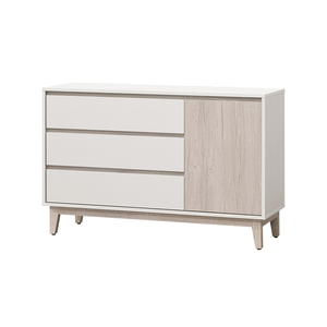 【唯熙傢俱】紀薇橡木雙色4尺抽屜櫃