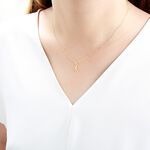 【Angel & Me】Dragonfly s925 sterling silver 24k gold plated necklace gift, , large