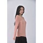 (S) 【安于晴Charlene私服】uniqlo質感棉質橘色長袖上衣二手衣, , large