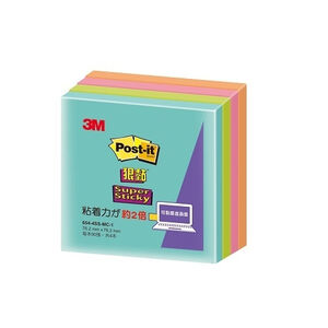 3M 654-4SS-MC1 利貼狠黏便條紙紙磚-混色(多款)654-4SS-MC4