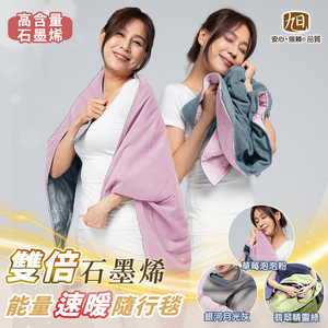 生命磁雙倍石墨烯毯-綠(綠絨) 90*120CM