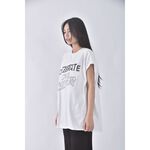 (XL) monday weekend質感字母白色上衣二手衣, , large